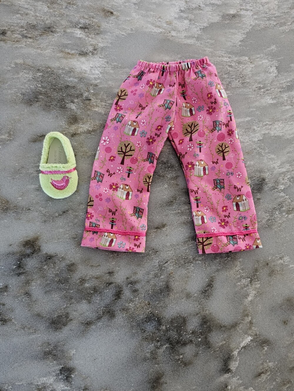 American Girl WellieWishers Enchanted Garden Pajamas Pants 1 Slipper REPLACEMENT
